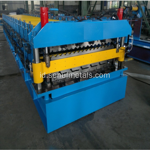 Mesin roll forming panel atap dua lapis